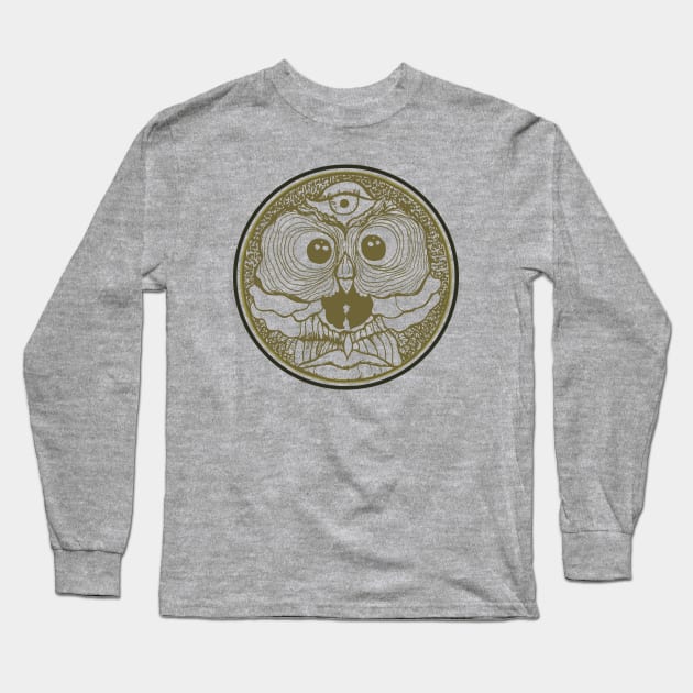 3rd Eye Skull Mandala Long Sleeve T-Shirt by mariasshop